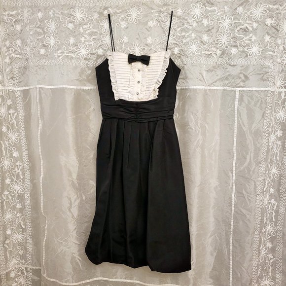 LAST CHANCE!  RARE Vintage Tuxedo Dress! 9 - Picture 1 of 15
